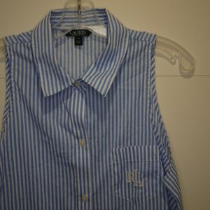 Lauren Sleeveless Collared Shirt Dress